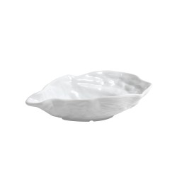 Bol porcelana Blanco aspecto concha de mar Huitre 19x11x4.5 cm. B1968 (6 unidades)