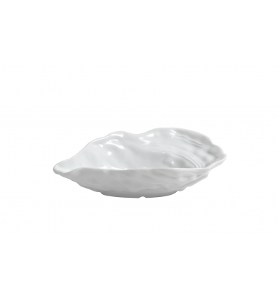 Bol porcelana Blanco aspecto concha de mar Huitre 15x9x3.5 cm. B1969R (6 unidades)