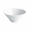 Bol cónico estriado apilable de porcelana Blanco Mía Ø 14.5X6.5 CM. 32 CL. B2340R (48 unidades)