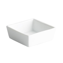 Bol mini cuadrado porcelana Blanco "Qua" Ming Ventana 10 CL. 8X8X3.5 CM. B2361V (6 unidades)