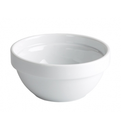 Bol mini redondo apilable de porcelana Blanco Ø 13X6 CM 7 CL. B2433R (48 unidades)