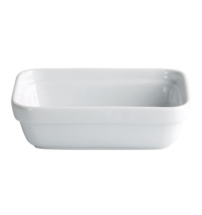 Bol apilable rectangular de porcelana Blanco 45 CL. 16.5X11.5X5 CM. . B2463 (36 unidades)