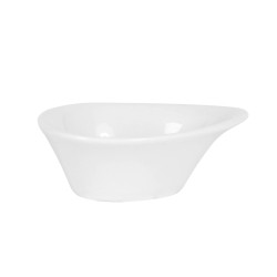 Bol mini con asa de porcelana Blanco Parrot 10x7x4 cm. B4309C6 (48 unidades)