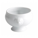 Bol mini con cabeza de león porcelana Blanco 11X9 CM. 44 CL.. B811 (48 unidades)