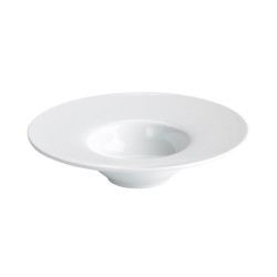 Plato de risotto porcelana Blanco Bordeaux 24X5.2 cm (6 unid.)