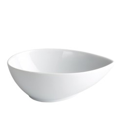 Bol /Salsera minicon pico porcelana Blanco Ming Ventana 9 CL. 10X7.5X4 CM. B2423V (6 unidades)