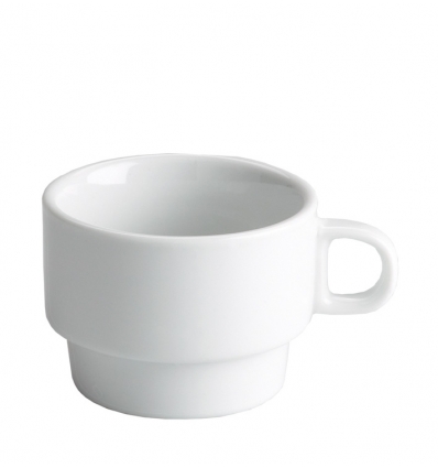 Taza de café moka apilable redonda pequeña Roma Ming Ventana 9,5x7,5x5 cm 7,5 cl. B2089R (12 unidades)