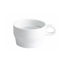 Taza café capuccino apilable porcelana Blanco 18cl. ALPES 9x5.5cm. B4117R (12 unidades)