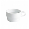 Taza café capuccino apilable porcelana Blanco 18cl. ALPES 9x5.5cm. B4117R (12 unidades)