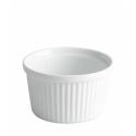 Ramequín apilable porcelana Blanco estriado Evos 7X4 CM. B2035R RAMEQUIN (200 unidades)