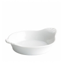 Plato para huevos con asa porcelana Blanco Septiembre 9X7X2.5 CM. B991V (120 unidades)