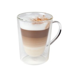 Taza mug doble pared vidrio borosilicato Saturn 29cl. Ø 8.5x11 cm. B803001 (6 unidades)