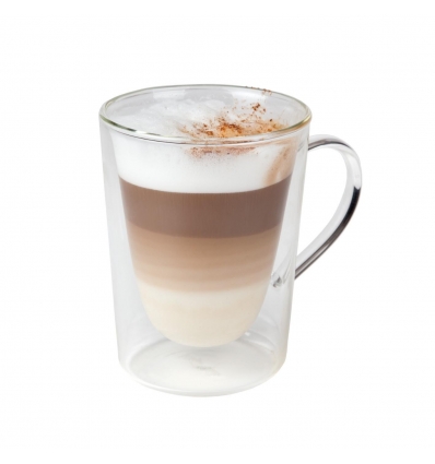 Taza mug doble pared vidrio borosilicato Saturn 29cl. Ø 8.5x11 cm. B803001 (6 unidades)