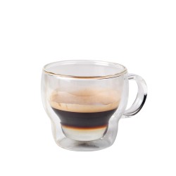 Taza café capuccino doble pared vidrio borosilicato Uranus 23cl. Ø 8.5x8 cm. B803004 (6 unidades)
