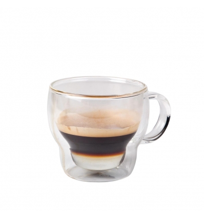 Taza café capuccino doble pared vidrio borosilicato Uranus 23cl. Ø 8.5x8 cm. B803004 (6 unidades)