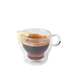 Taza café doble pared vidrio borosilicato Uranus 12cl. Ø 7x6.5 cm. B803005 (6 unidades)