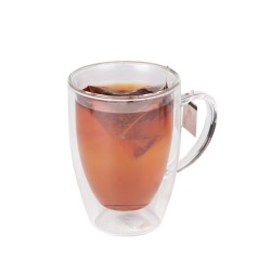 Taza café capuccino doble pared vidrio borosilicato Venus 20cl. Ø 7x10 cm. B803006 (6 unidades)