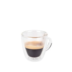 Taza café moka doble pared vidrio borosilicato Venus 8cl. Ø 6x6.5 cm. B803007 (24 unidades)