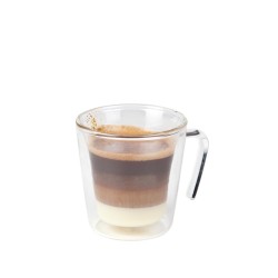 Taza café doble pared vidrio borosilicato Mercury 12cl. Ø 6.5x7 cm. B803008 (6 unidades)