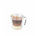 Taza café doble pared vidrio borosilicato Mercury 12cl. Ø 6.5x7 cm. B803008 (6 unidades)