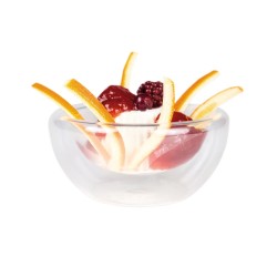 Bol doble pared de vidrio borosilicato Bird 26cl. Ø 14.5x7 cm. B803060 (12 unidades)
