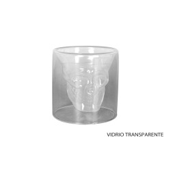 B803072-24-VASO CALAVERA 9cl ø6.5x7 cm                   6 UNIDADES