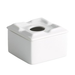 Cenicero de agua cuadrado porcelana " Petit M" 7X7X5 CM-B1344V (48 unidades)