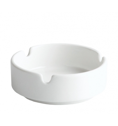 Cenicero redondo apilable porcelana Blanco Classic Ø 8X3 CM. B925R (144 unidades)