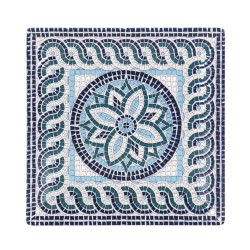 Plato llano cuadrado stoneware decoración Mayolica 26.5x26.5x2.5 cm. B2765Y2 (6 unidades)