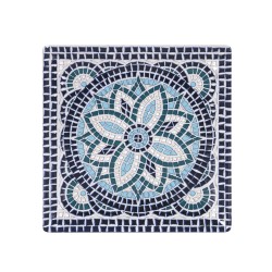 Plato postre llano stonewaredecoración Mayolica 21x21x2 cm. B2975Y2 (6 unidades)