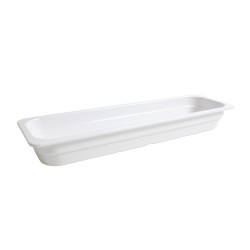 Fuente gastronorm melamina Blanco GN2/4 53x16.2x6.5 cm. B885002 (6 unidades)