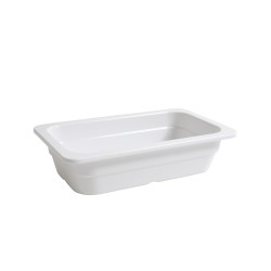 Fuente gastronorm melamina Blanco GN1/4 26.5x16.2x6.5 cm. B885005 (6 unidades)