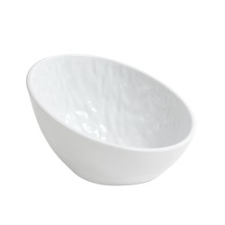 Bol oval melamina Blanco Mamba 17x16x9.9cm. B885023R (12 unidades)