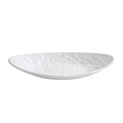 Bandeja oval melamina Blanco Mamba 30.5x17.5x5 cm. B885033R (6 unidades)