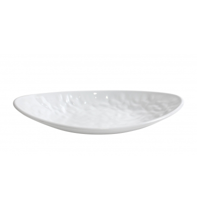 Bandeja oval melamina Blanco Mamba 30.5x17.5x5 cm. B885033R (6 unidades)