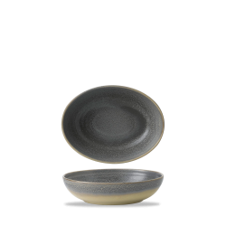 Plato hondo oval vitroporcelana Evo Granite 21.6x16.4 cm. Dudson EVOGDO211 (6 unidades)