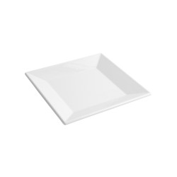 Plato postre cuadrado melanina Ming II 20.5x20.5x2.4 cm. B885060R (3 unidades)