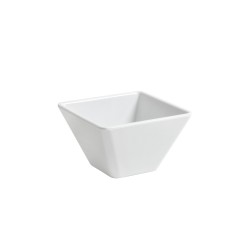 Bol cuadrado mini melamina Ming Ventana 10x10x6 cm. B885070R (3 unidades)