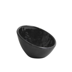 Bol oval melamina Negro Mamba 10.6x10.2x6.8cm. B885085R (48 unidades)