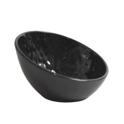 Bol oval melamina Negro Mamba 17x16x9.9cm. B885087R (12 unidades)