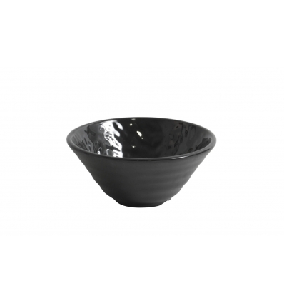 Bol redondo melamina Negro Mamba 12.6x5.5cm. B885125R (12 uds)