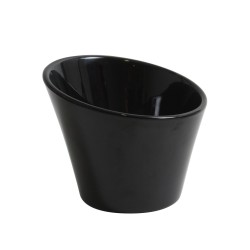 Bol inclinado melamina Negro Quartier 12x11.8x10 cm. B885135R (12 unidades)