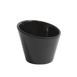 Bol inclinado melamina Negro Quartier 10x9.8x8.7 cm. B885136R (12 unidades)