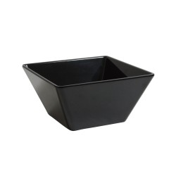 Bol cuadrado Negro melamina Ming Ventana 21x21x9.5 cm. B885178 (6 unidades)