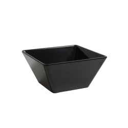 Bol cuadrado Negro melamina Ming Ventana 15x15x7.5 cm. B885179 (6 unidades)