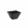 Bol cuadrado Negro mini melamina Ming Ventana 10x10x6 cm. B885180R (3 unidades)