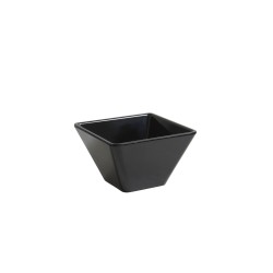 Bol cuadrado Negro mini melamina Ming Ventana 8x8x4.5 cm. B885181R (3 unidades)
