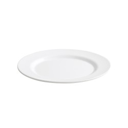 Plato postre melamina Blanco Bavaro Ø 20.3x2 cm. B885185R (12 unidades)