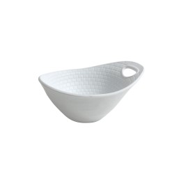 Bol melamina melamina Blanco (asa con agujero) Perpignan 15x12x7 cm. B885231R (12 unidades)