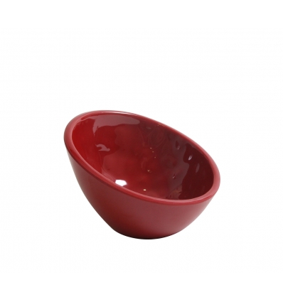 Bol oval melamina Rojo Mamba 10.6x10.2x6.8cm. B885241R (48 unidades)